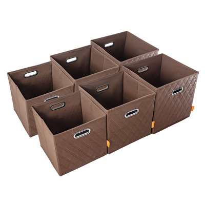 Ensemble de bacs de rangement en similicuir