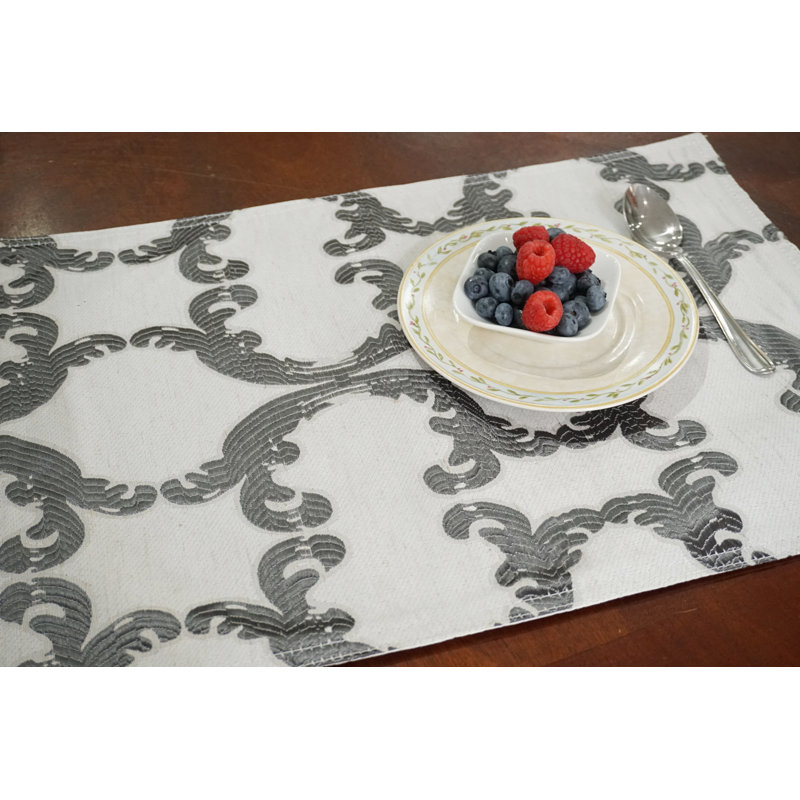 Napperon Scroll, Argent
