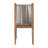 Pacifica Dining Side Chair Natural Teak/Rope/Brass