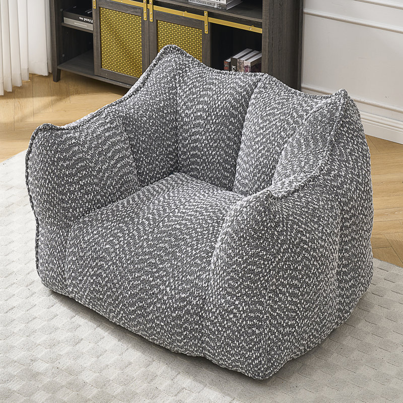 Fauteuil à billes Thaloria, Gris chenille, H 30,7 po x l 47,2 po x P 36,2 po