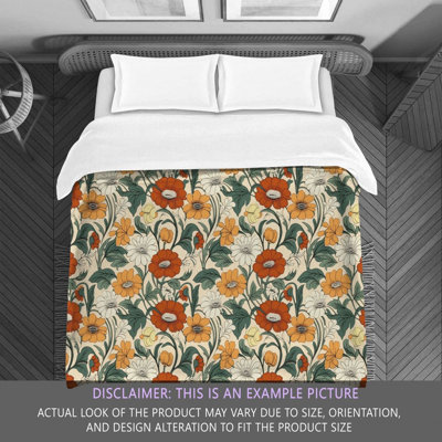 Vintage Burnt Floral Comforter