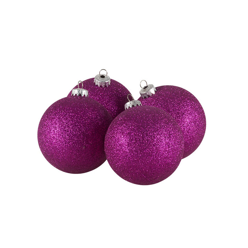 10cm Bauble, Cerise Pink