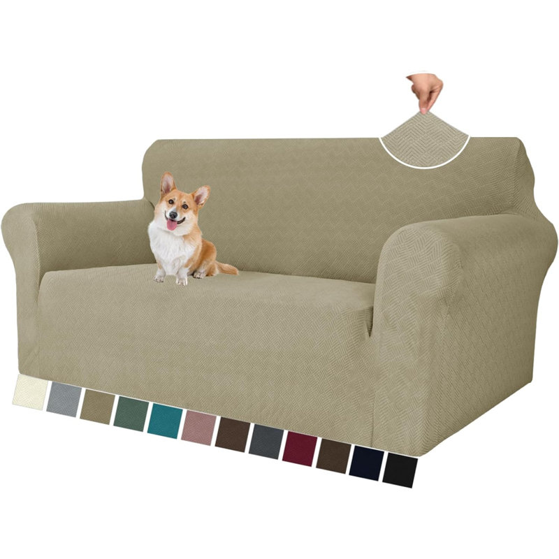 Housse pour canapé en polyester, H 42 po x l 92 po x P 3,31 po, Polyester vert