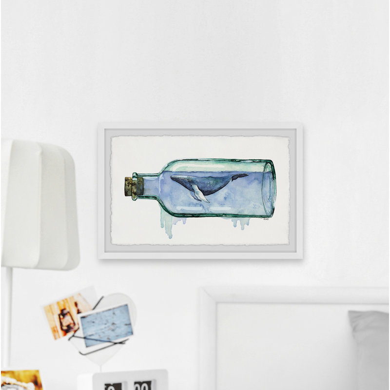 Seaglass by Rachel Byler - Single Picture Frame Print, 20cm H x 30cm W x 3.81cm D