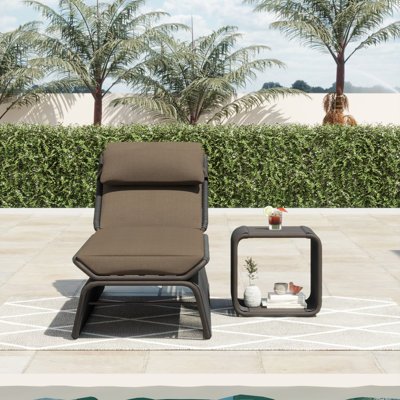Chaise longue avec table Harper