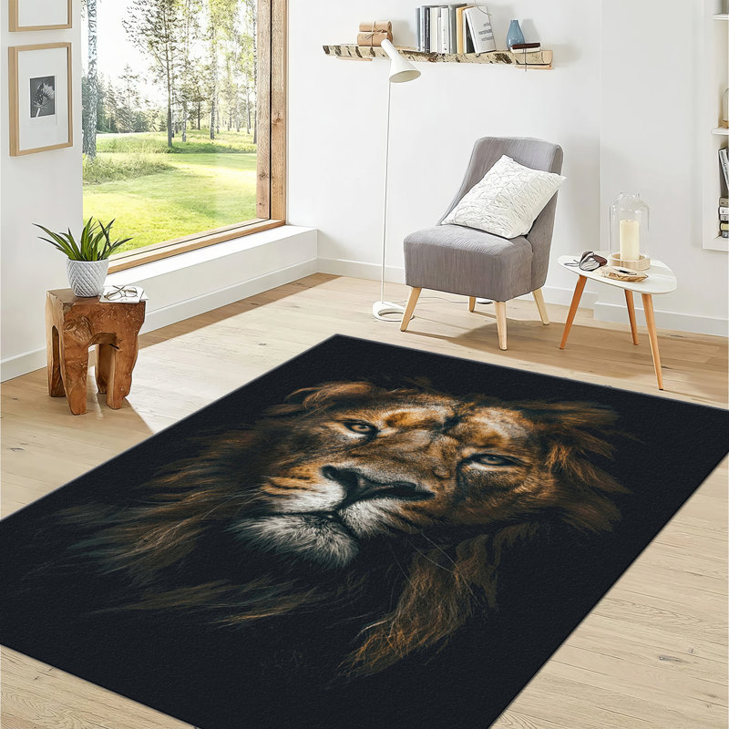 Handcrafted Artistic Floral Design Printed Rug with Soft Pile for Comfortable Underfoot Feel Ideal for Living Room or Bedroom Decor