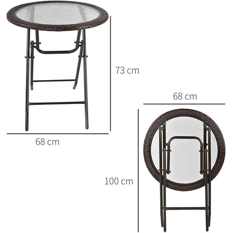 Snelson Folding Steel Coffee Table