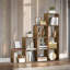 Masuda 129.5cm H x 129.5cm W Cube Bookcase Shelf Industrial Rustic Brown Furniture