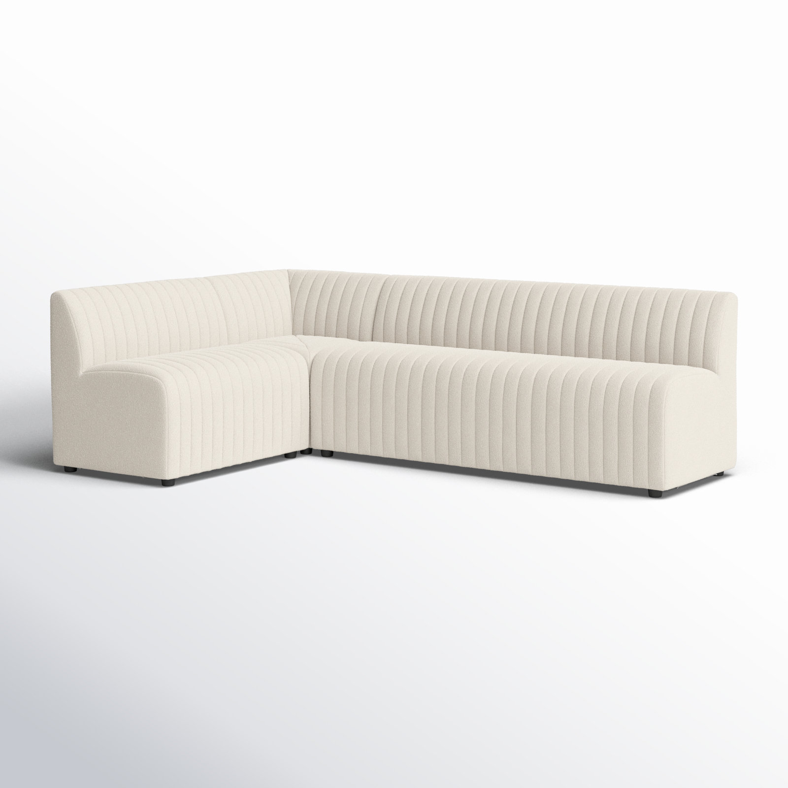 Brandt Modular Upholstered L-Sectional, 31.5" H x 100" W x 66.5" D, Capri Oatmeal Polyester