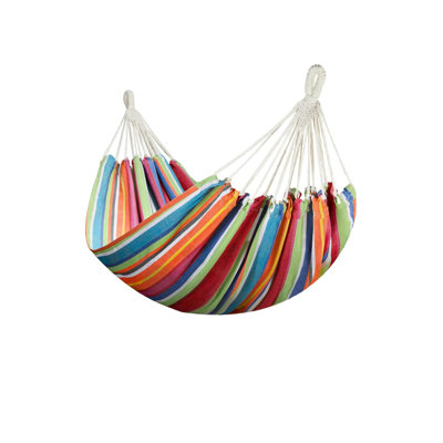 Double Hammock For Outdoor And Indoor, 87 X 59, Color Stripes