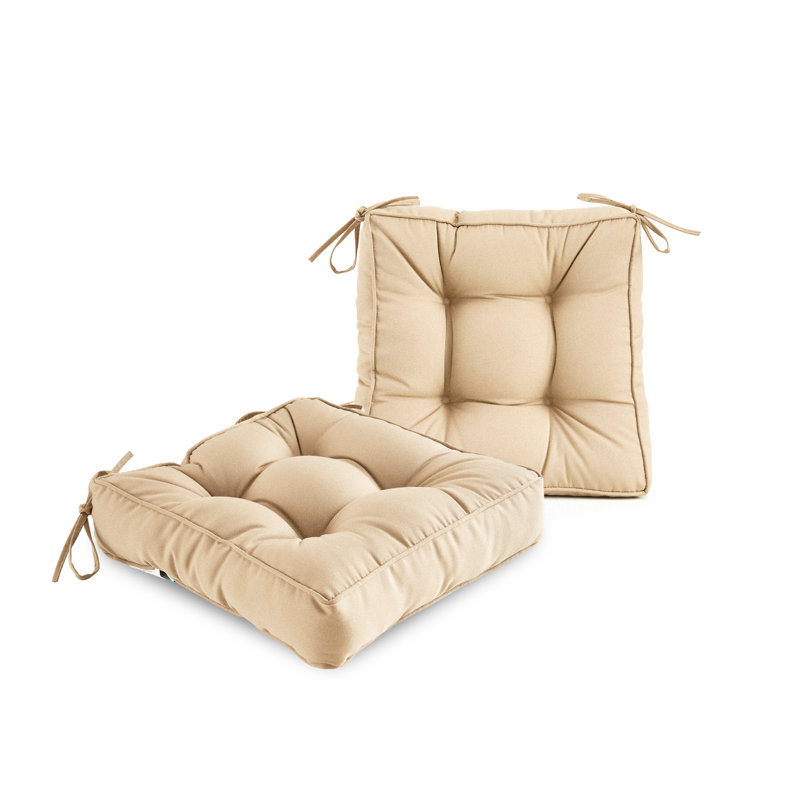 Outdoor 4.7'' Dining Chair Chair Pad, Beige