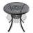 3 Outdoor Aluminum Dining : 2 Swivel Chairs & 30.71" Round Table, Black, Heat- Material, Padded Seat Cushion For Garden: Weather- Structure, Comfortable Back Support-771499961