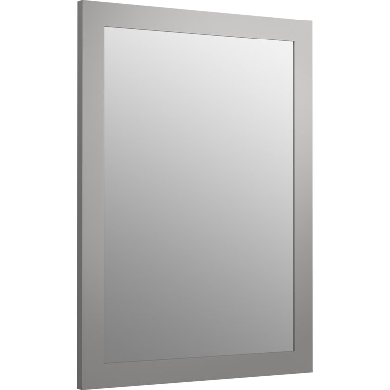 Tresham Modern Bathroom Mirror, Mohair Gray