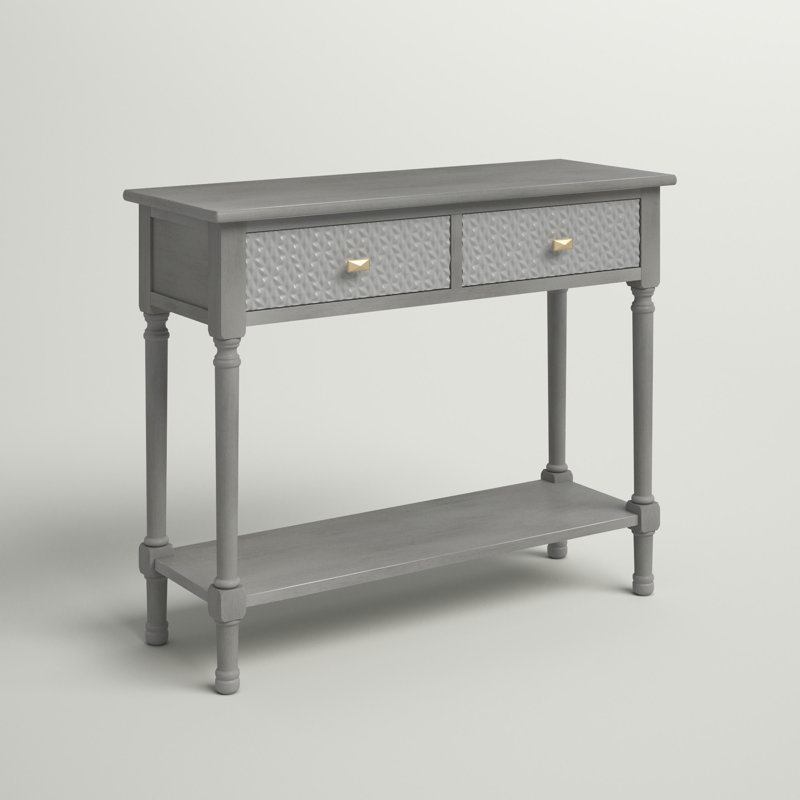 Console 35,5 po Peters, Gris délavé