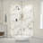 FlexStone Splendor 40"W x 40"D x 80"H Corner Shower Surround in Calcutta Gold-68449687