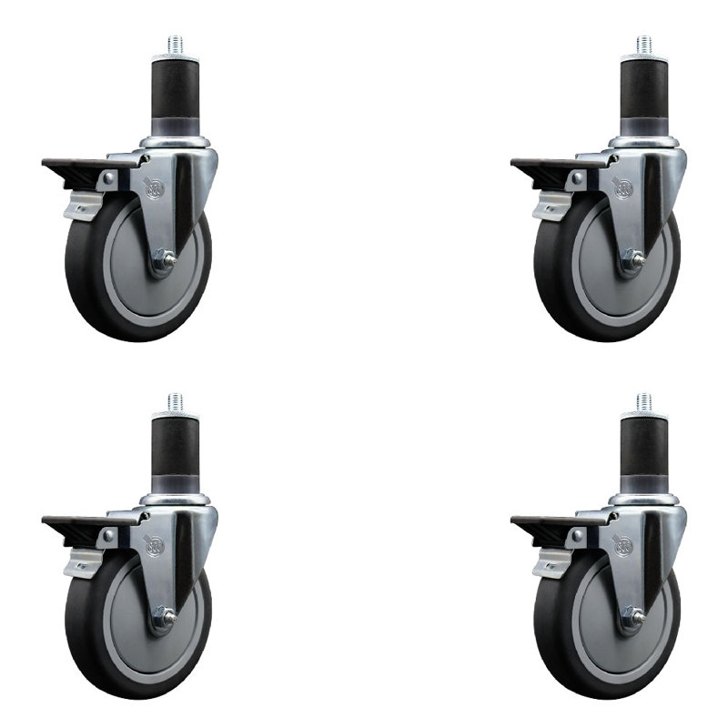 Ensemble de roulettes extensibles en caoutchouc Thermoplastic
