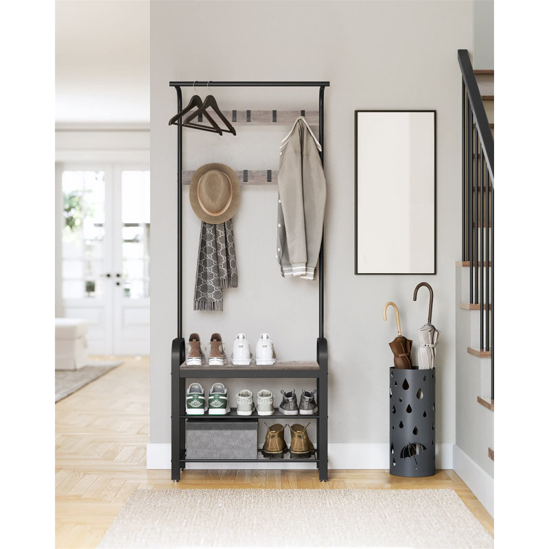 Adrasto 72cm Clothing Rack, Grege/Black