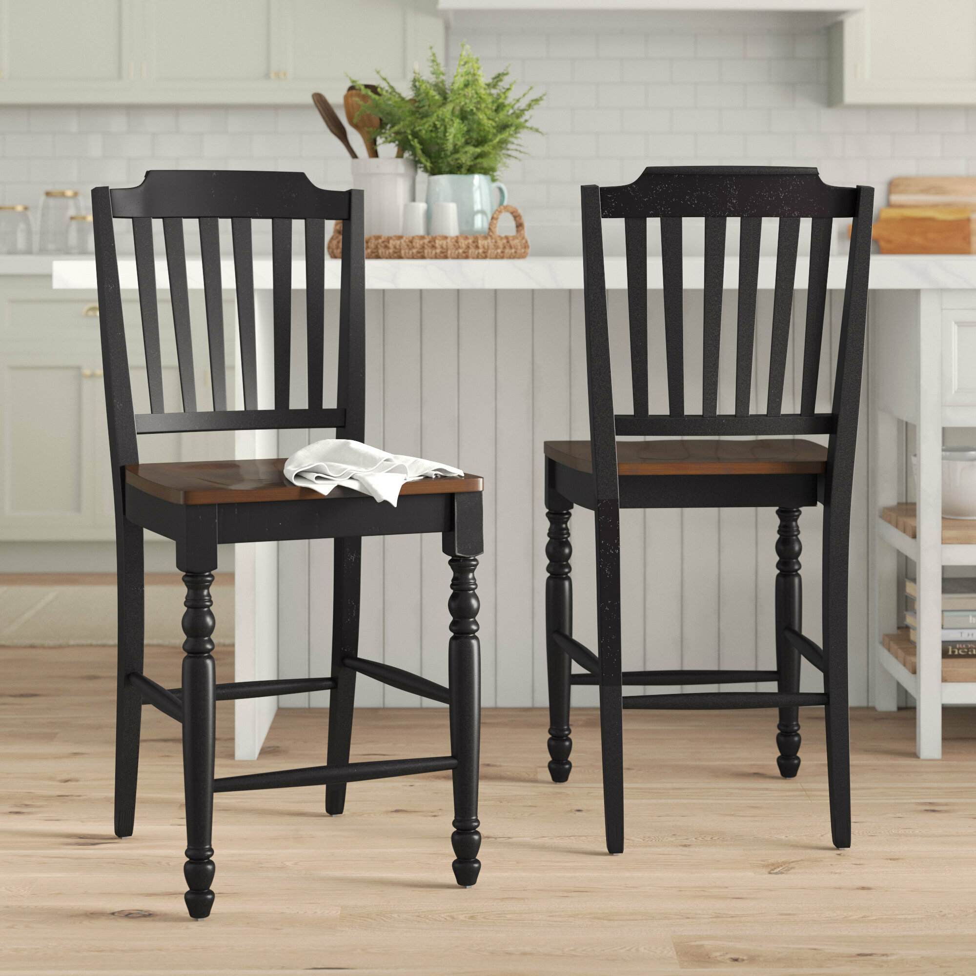 Lark Manor Annadiane Solid Wood 24 Counter Stool Reviews Wayfair   Annadiane Solid Wood 24 Counter Stool 