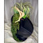 Arrangement de minuit succulent Midnight Elegance | Vase en métal noir, centre de table contemporain