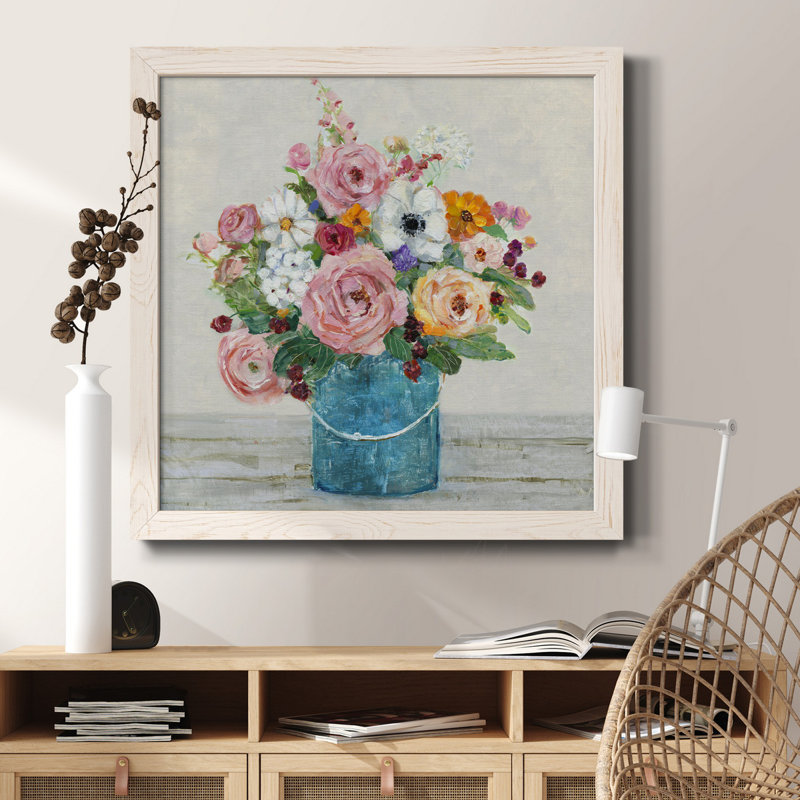 Uptown Tempo I - Peinture sur toile encadrée, H 31,5 po x l 31,5 po x P 1,5 po, Cadre blanc