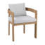 Outdoor Dining Armchair with Cushions