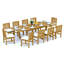 Devon Outdoor Teak Dining Set-921695161