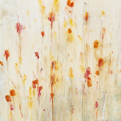 Fleeting Flowers II - Wrapped Canvas Print
