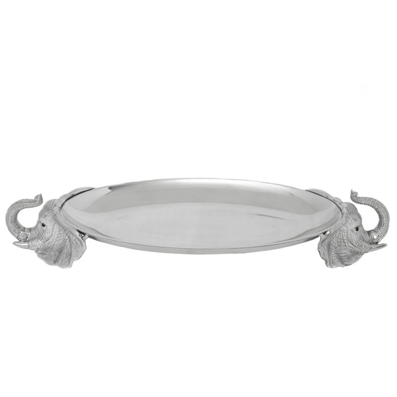 Elephant Metal Decorative Tray