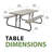 Lifetime 6-Foot Classic Folding Picnic Table-7065048