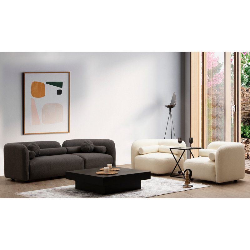 Wing 35.43" W Polyester Armchair
