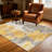 Grey Gold Abstract carpet-easy to clean, machine-washable, soft and comfortable; suitable for door mats, kitchens, living rooms, bedrooms, corridors, and laundry areas. Easy to clean, durable carpet for home decoration.-2129243398