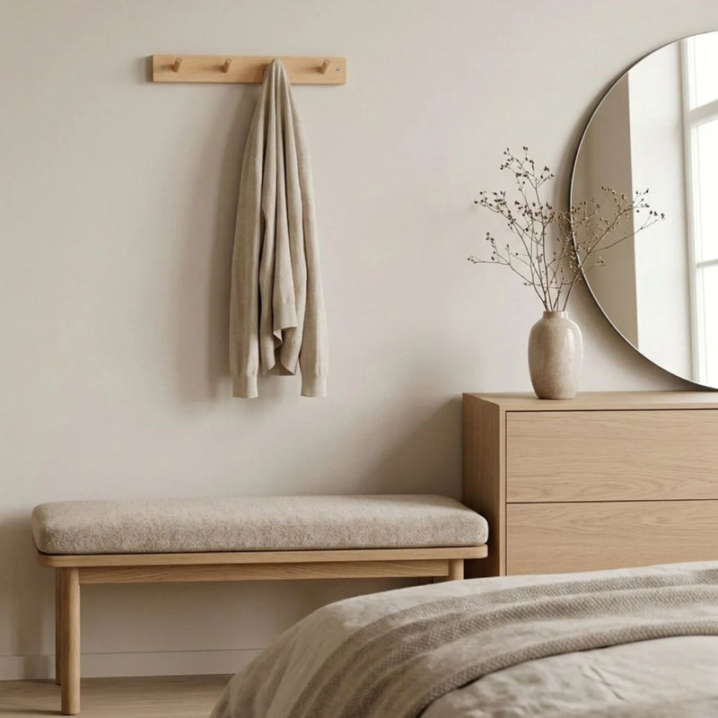 Wallmounted multi hook rack