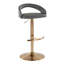 Tabourets de bar pivotants contemporains réglables avec repose-pieds arrondi - ensemble de 2-225956376