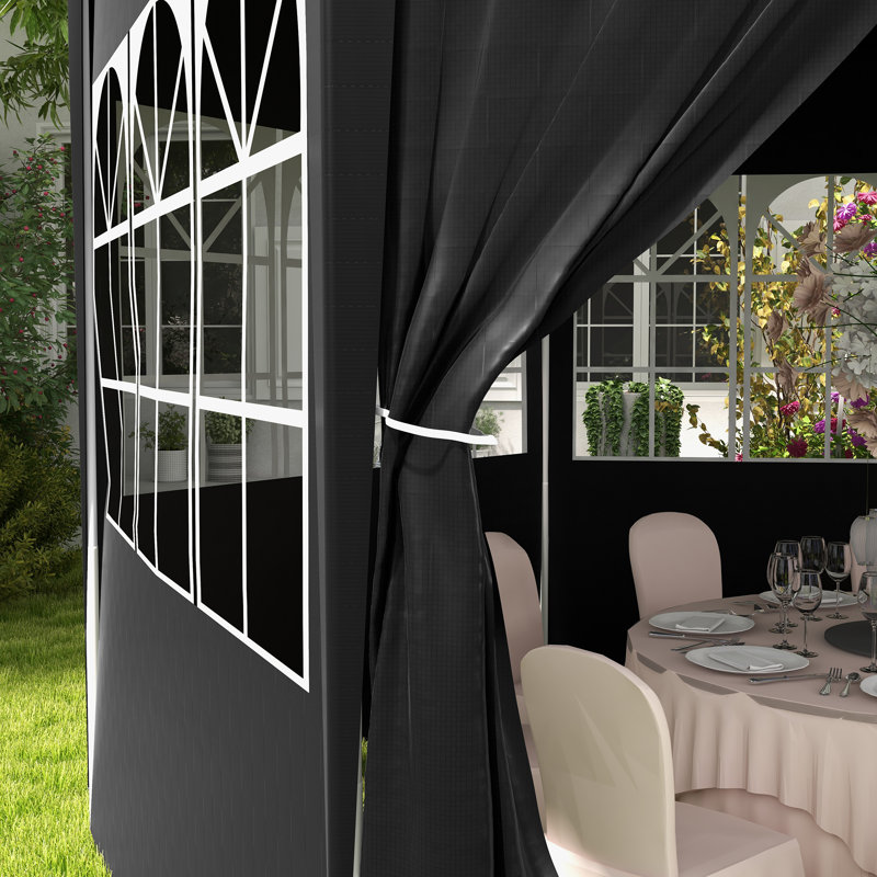 4m x 3m Party Tent, Black