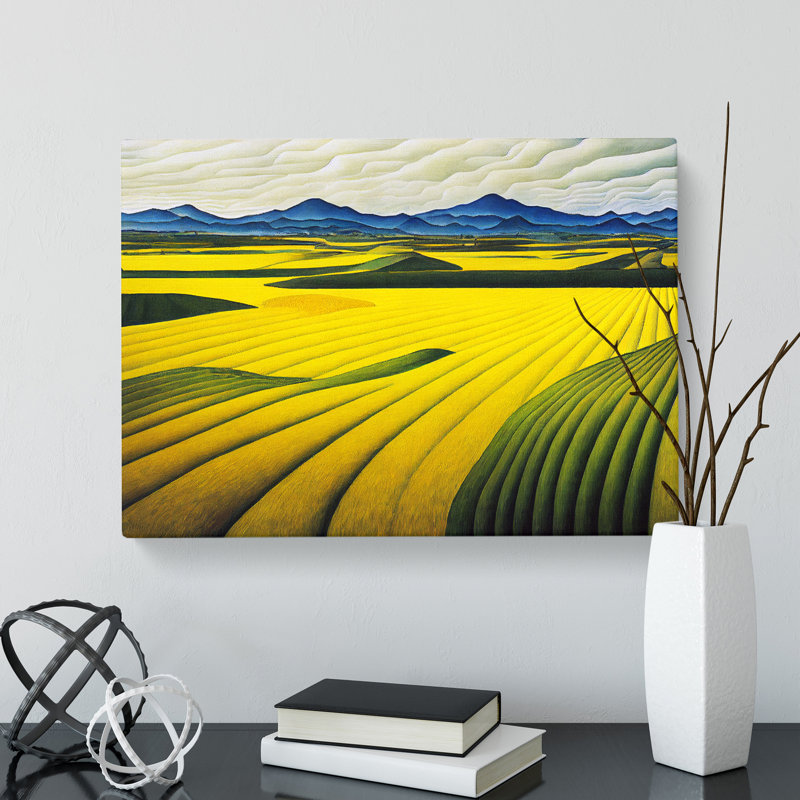 Sacred Wheat Field - Wrapped Canvas, 50cm H x 76cm W x 3cm D