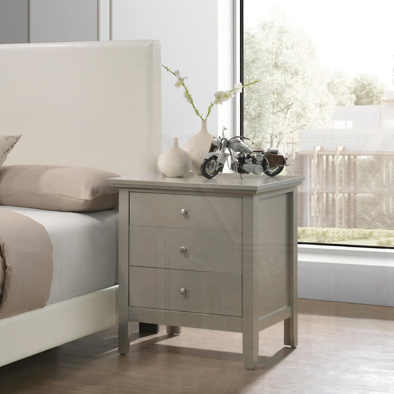 Table de chevet champagne