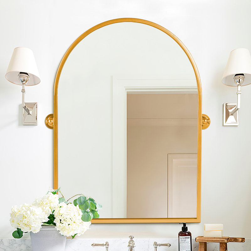 Miroir mural Avais, Argent, 36 po x 24 po