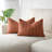 Terracotta Thai Handwoven Cotton Lumbar Pillow Cover, Decorative Accent-118573942-118573940