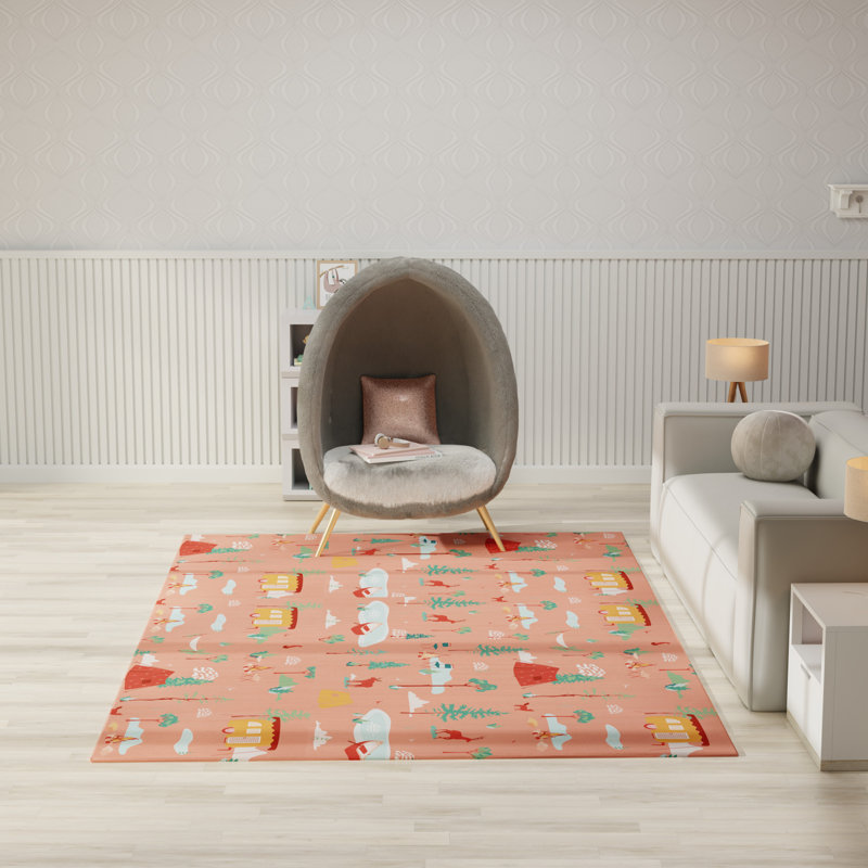 Tapis lavable à la machine pour enfants Imagination, Rectangle 6 pi 6 po x 9 pi 2 po