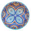 Bol décoratif en céramique orange / bleu