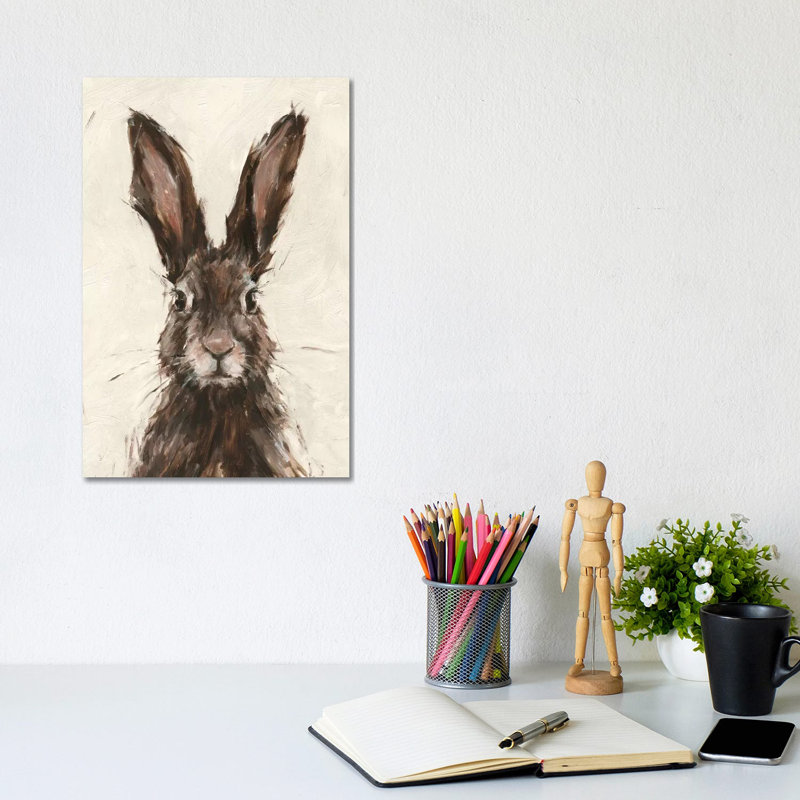 European Hare I by Ethan Harper - Wrapped Canvas Gallery-Wrapped Canvas Giclée, 30.48cm H x 20.32cm W