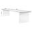 Black Rectangular Solid Wood + Acrylic desk-1806994804