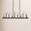 Indira 10 Light Glass Dimmable Pendant