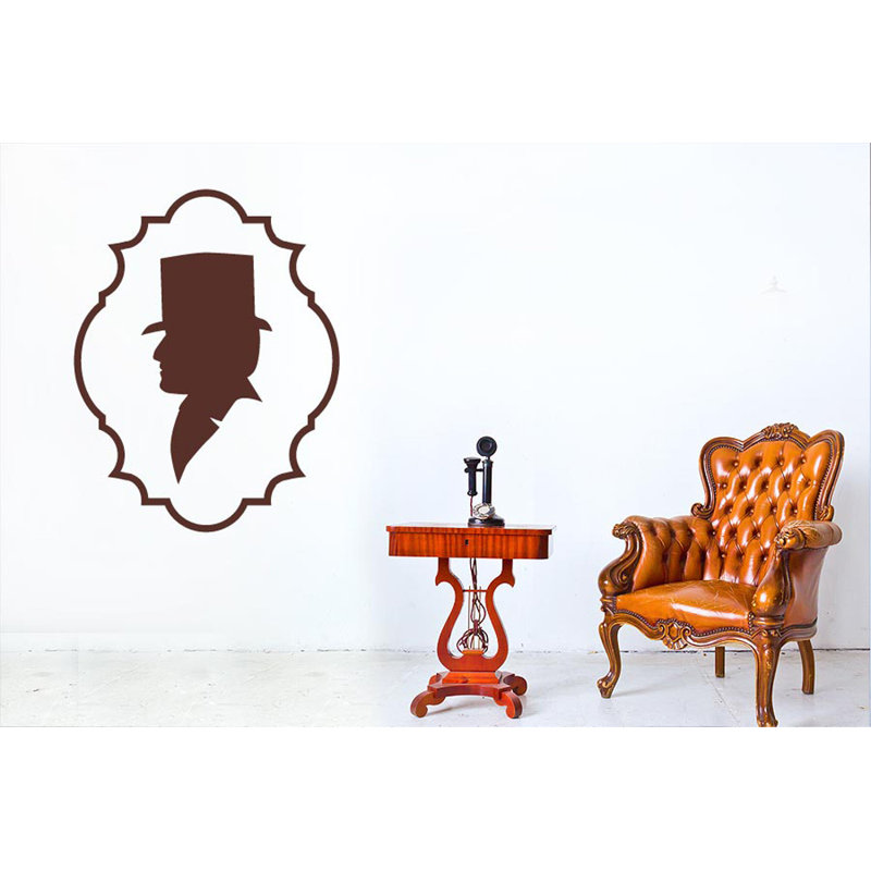 Entertainment Wall Decal, Medium, Brown