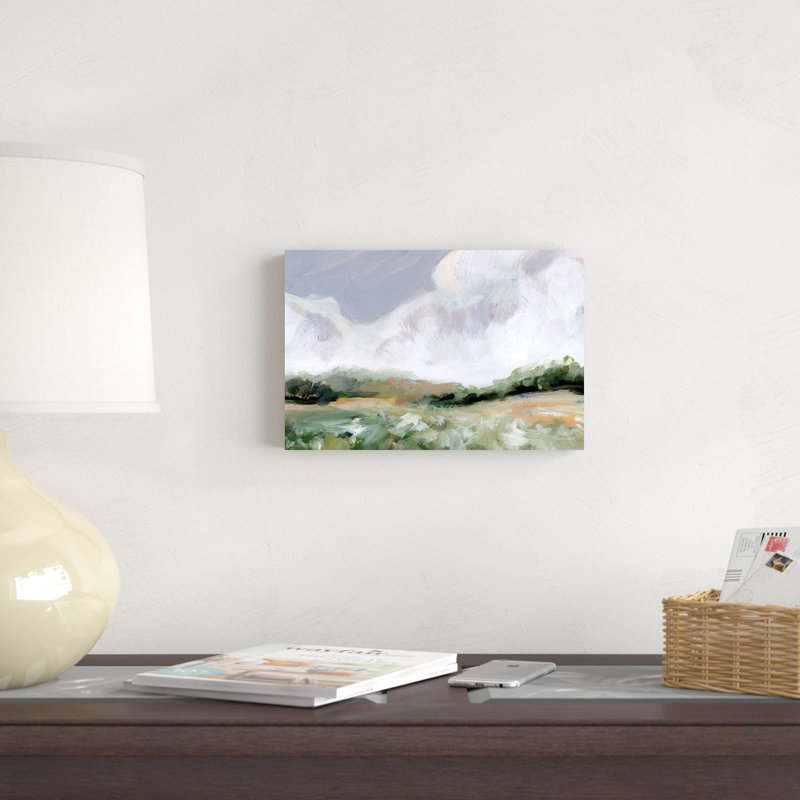 «Soft Summer Sky» par Katrina Pete - peinture sur toile tendue, H 8 po x l 12 po