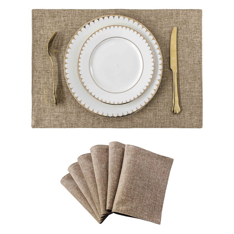 Polyester Placemat, Natural Linen