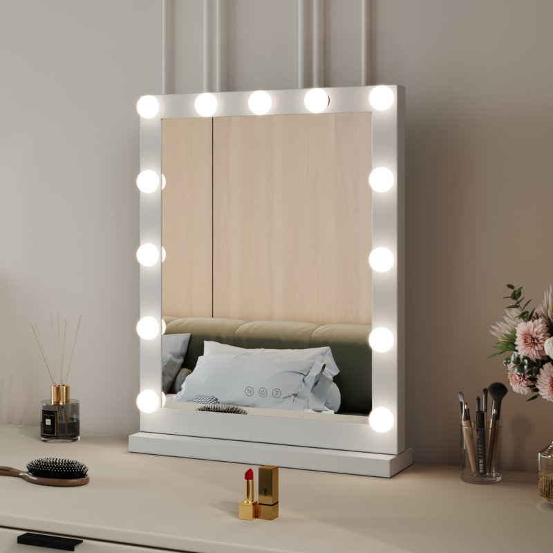 Metal Rectangle Mirror, 54.5 cm H x 42 cm W 