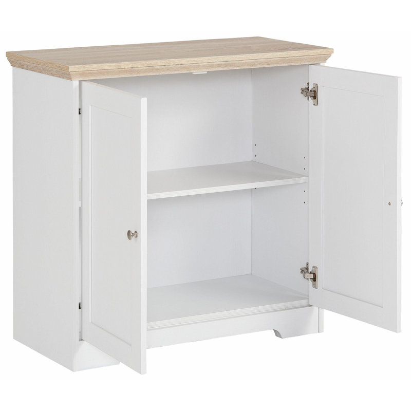 Glenmoor 84cm Sideboard, White/Oak