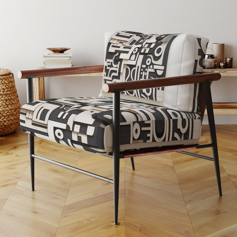 Fauteuil d'appoint rembourré Urban Vision, Noir