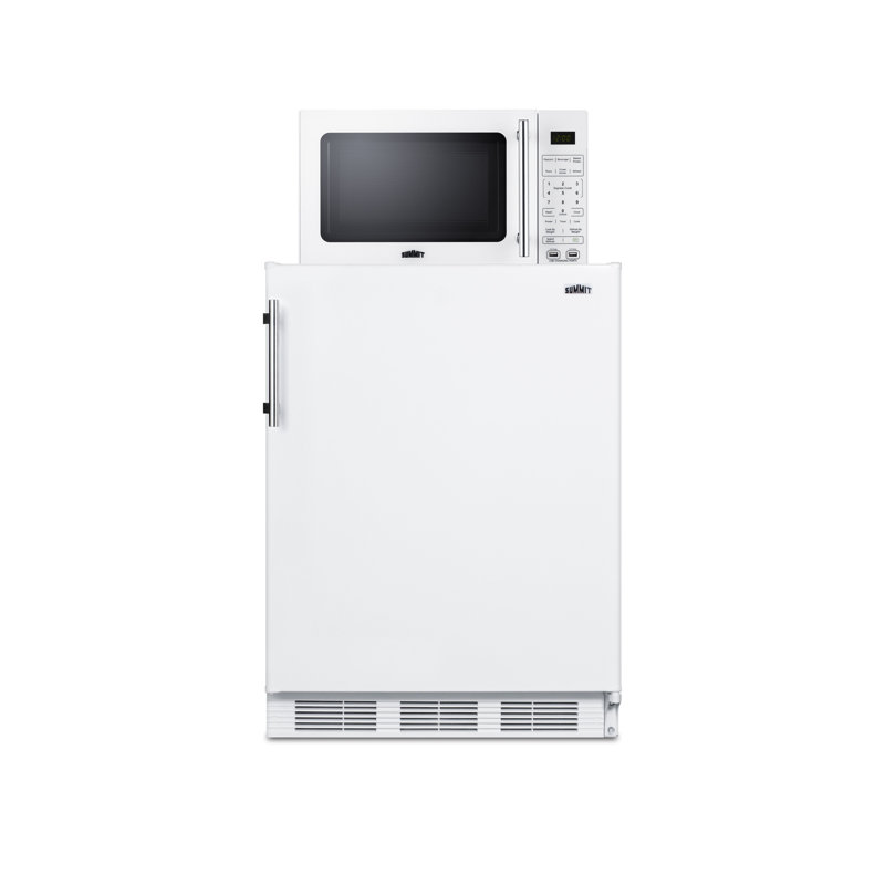 Microwave/Refrigerator-Freezer Combination with Allocator, Right Hand Swing